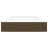 Vidaxl pocketveringmatras medium 90x190x20 cm stof donkerbruin