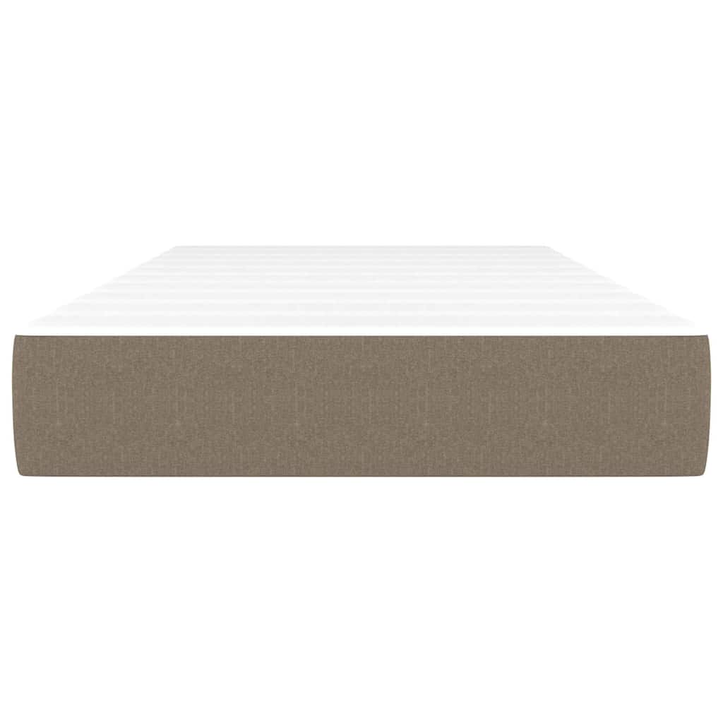 Vidaxl pocketveringmatras medium 90x190x20 cm stof taupe