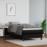 Vidaxl pocketveringmatras medium 90x190x20 cm kunstleer zwart