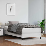 Vidaxl pocketveringmatras medium 90x190x20 cm kunstleer wit