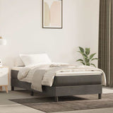 Vidaxl pocketveringmatras medium 90x190x20 cm fluweel donkergrijs