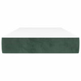 Vidaxl pocketveringmatras medium 90x190x20 cm fluweel donkergroen