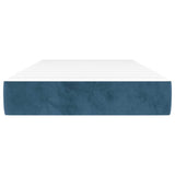 Vidaxl pocketveringmatras medium 90x190x20 cm fluweel donkerblauw