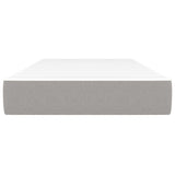 Vidaxl pocketveringmatras medium 90x200x20 cm stof lichtgrijs