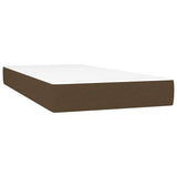Vidaxl pocketveringmatras medium 90x200x20 cm stof donkerbruin