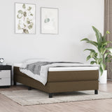 Vidaxl pocketveringmatras medium 90x200x20 cm stof donkerbruin