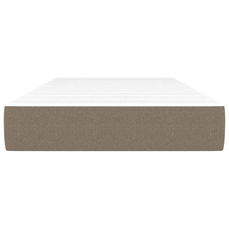 Vidaxl pocketveringmatras medium 90x200x20 cm stof taupe