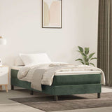 Vidaxl pocketveringmatras medium 90x200x20 cm fluweel donkergroen