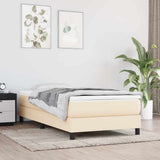 Vidaxl pocketveringmatras medium 100x200x20 cm stof crèmekleurig