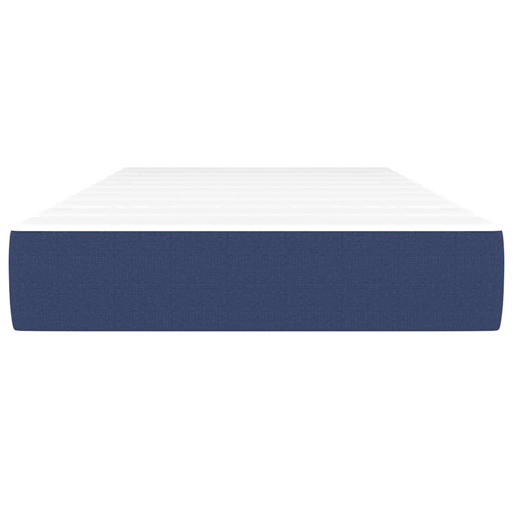 Vidaxl pocketveringmatras medium 100x200x20 cm stof blauw
