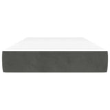Vidaxl pocketveringmatras medium 100x200x20 cm fluweel donkergrijs