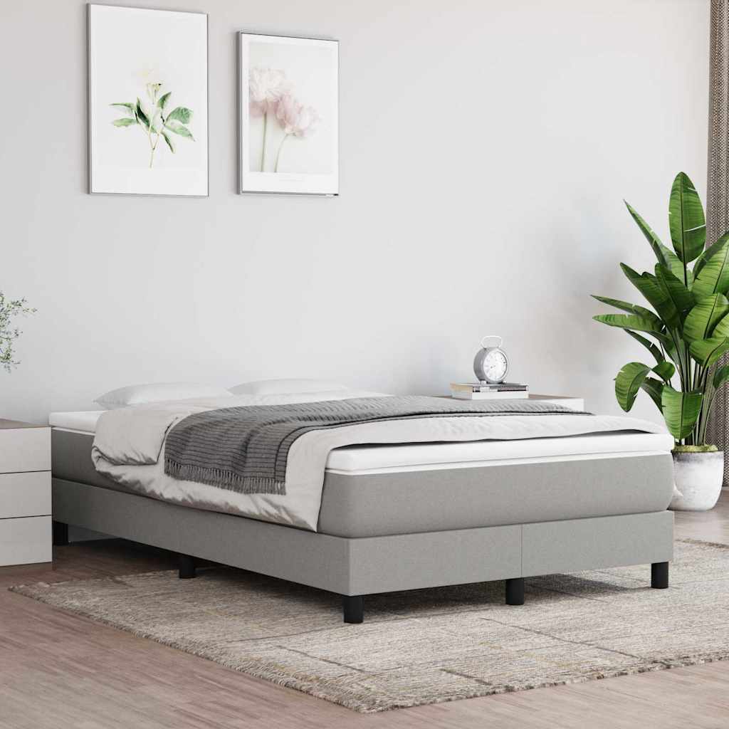 Vidaxl pocketveringmatras medium 120x200x20 cm stof lichtgrijs