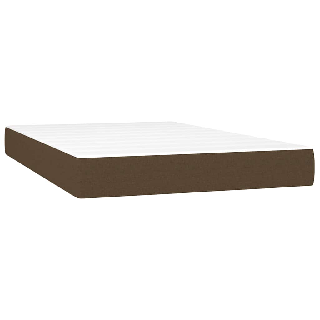Vidaxl pocketveringmatras medium 120x200x20 cm stof donkerbruin