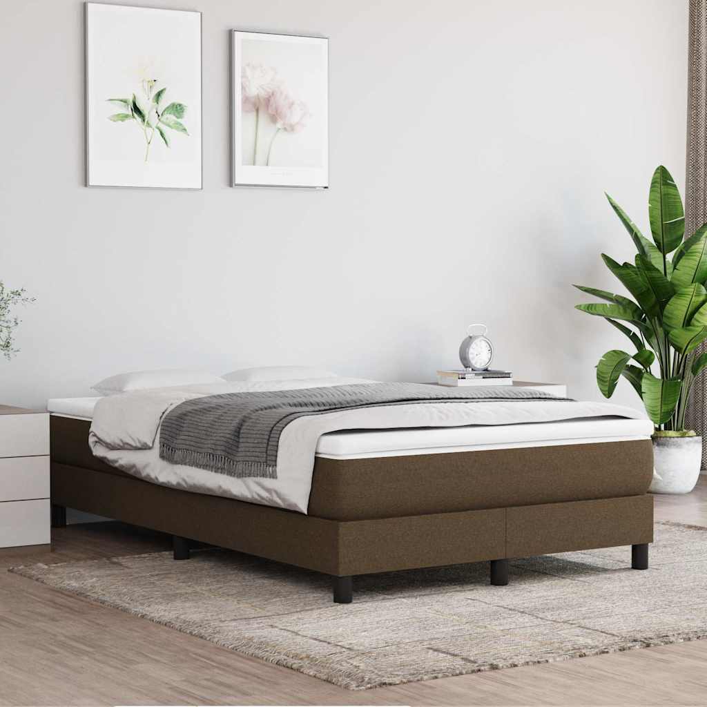 Vidaxl pocketveringmatras medium 120x200x20 cm stof donkerbruin