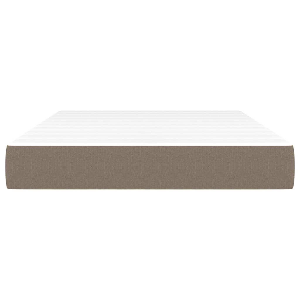Vidaxl pocketveringmatras medium 120x200x20 cm stof taupe