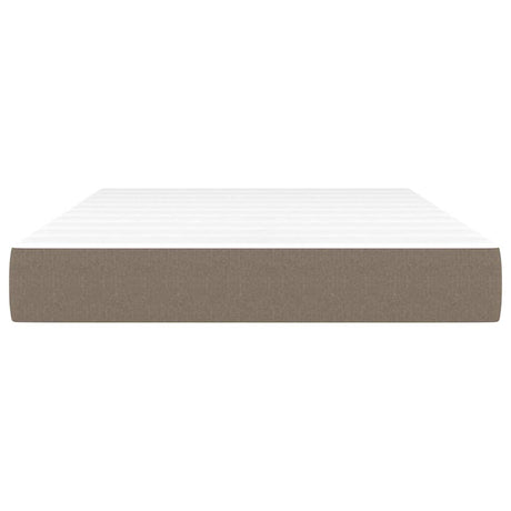 Vidaxl pocketveringmatras medium 120x200x20 cm stof taupe