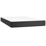 Vidaxl pocketveringmatras medium 120x200x20 cm kunstleer zwart