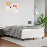 Vidaxl pocketveringmatras medium 120x200x20 cm kunstleer wit