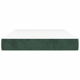 Vidaxl pocketveringmatras medium 120x200x20 cm fluweel donkergroen