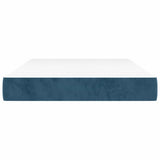 Vidaxl pocketveringmatras medium 120x200x20 cm fluweel donkerblauw