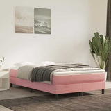 Vidaxl pocketveringmatras medium 120x200x20 cm fluweel roze
