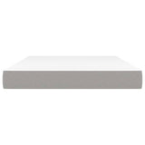 Vidaxl pocketveringmatras medium 140x190x20 cm stof lichtgrijs