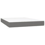 Vidaxl pocketveringmatras medium 140x190x20 cm stof donkergrijs