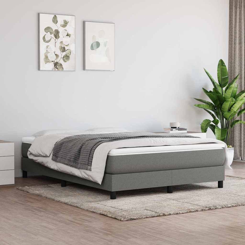 Vidaxl pocketveringmatras medium 140x190x20 cm stof donkergrijs
