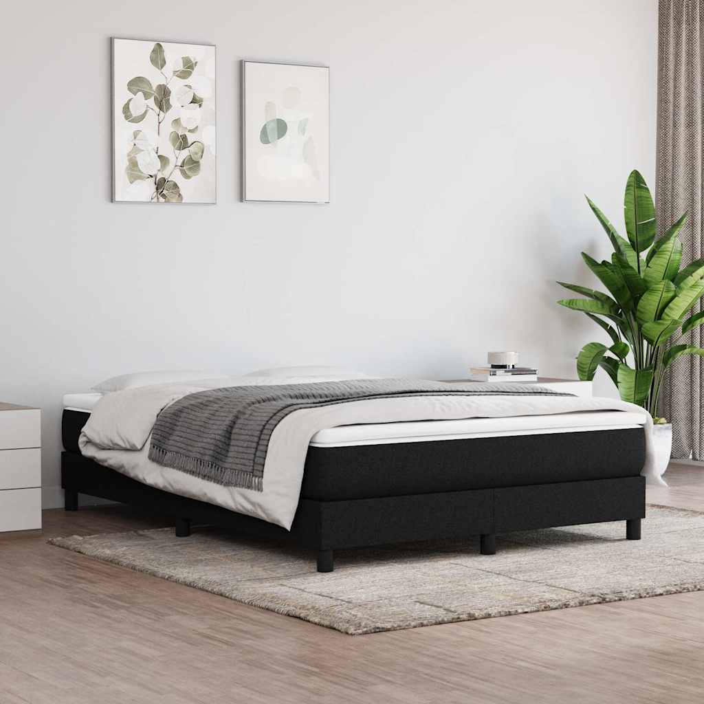 Vidaxl pocketveringmatras medium 140x190x20 cm stof zwart