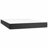 Vidaxl pocketveringmatras medium 140x190x20 cm kunstleer zwart