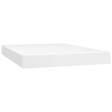 Vidaxl pocketveringmatras medium 140x190x20 cm kunstleer wit