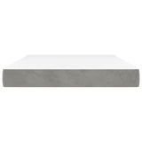 Vidaxl pocketveringmatras medium 140x190x20 cm fluweel lichtgrijs