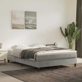 Vidaxl pocketveringmatras medium 140x190x20 cm fluweel lichtgrijs