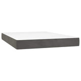Vidaxl pocketveringmatras medium 140x190x20 cm fluweel donkergrijs