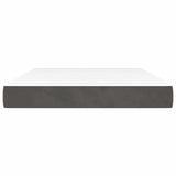 Vidaxl pocketveringmatras medium 140x190x20 cm fluweel donkergrijs