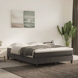 Vidaxl pocketveringmatras medium 140x190x20 cm fluweel donkergrijs