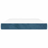 Vidaxl pocketveringmatras medium 140x190x20 cm fluweel donkerblauw