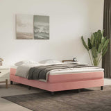 Vidaxl pocketveringmatras medium 140x190x20 cm fluweel roze
