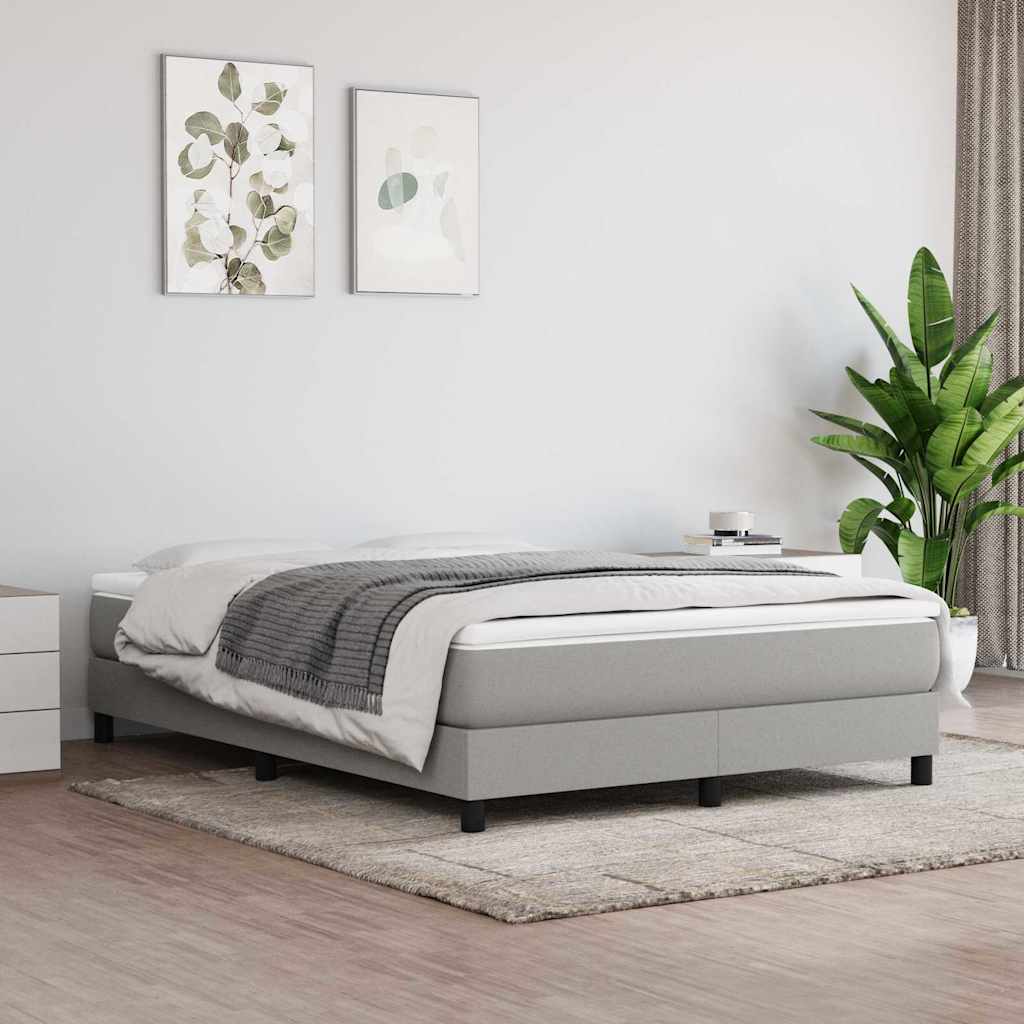 Vidaxl pocketveringmatras medium 140x200x20 cm stof lichtgrijs