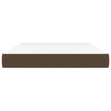 Vidaxl pocketveringmatras medium 140x200x20 cm stof donkerbruin