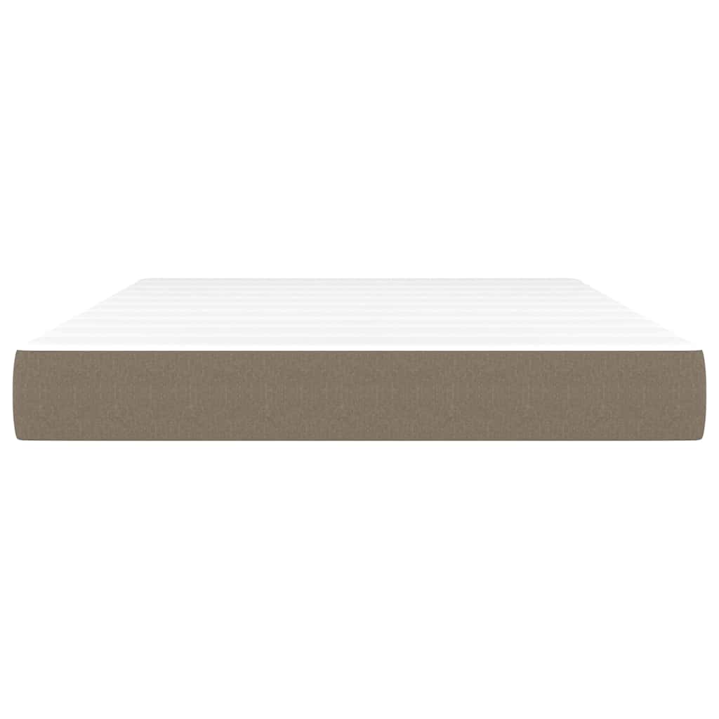 Vidaxl pocketveringmatras medium 140x200x20 cm stof taupe