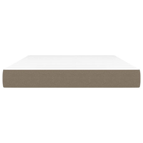 Vidaxl pocketveringmatras medium 140x200x20 cm stof taupe