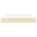 Vidaxl pocketveringmatras medium 140x200x20 cm stof crèmekleurig