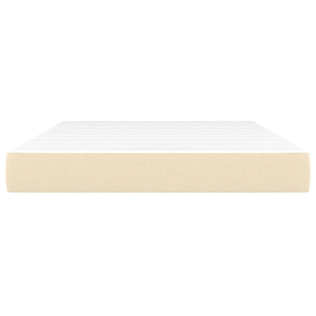 Vidaxl pocketveringmatras medium 140x200x20 cm stof crèmekleurig