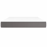 Vidaxl pocketveringmatras medium 140x200x20 cm kunstleer grijs