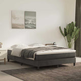 Vidaxl pocketveringmatras medium 140x200x20 cm fluweel donkergrijs