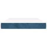 Vidaxl pocketveringmatras medium 140x200x20 cm fluweel donkerblauw