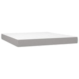 Vidaxl pocketveringmatras medium 160x200x20 cm stof lichtgrijs