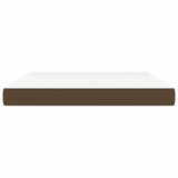 Vidaxl pocketveringmatras medium 160x200x20 cm stof donkerbruin