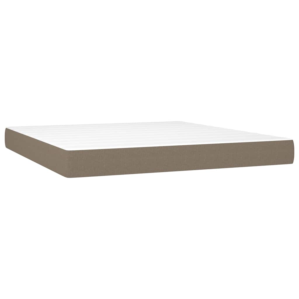 Vidaxl pocketveringmatras medium 160x200x20 cm stof taupe